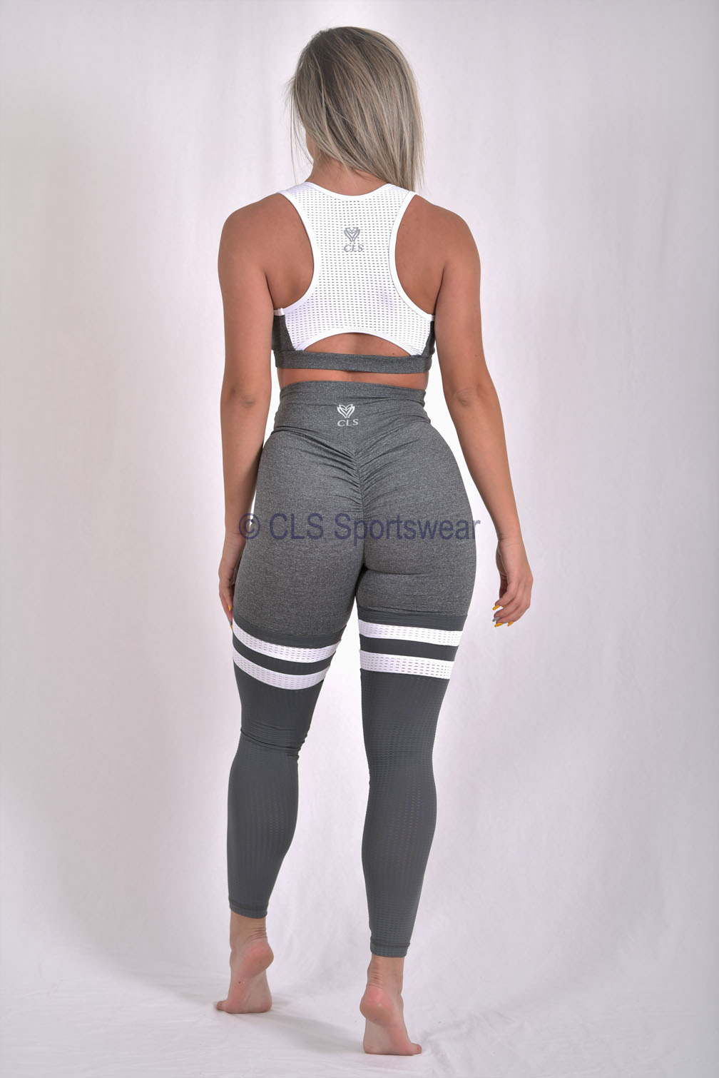 Blended Charcoal Grey Tights With White Stripes, Size: Small at Rs 1199 in  Noida