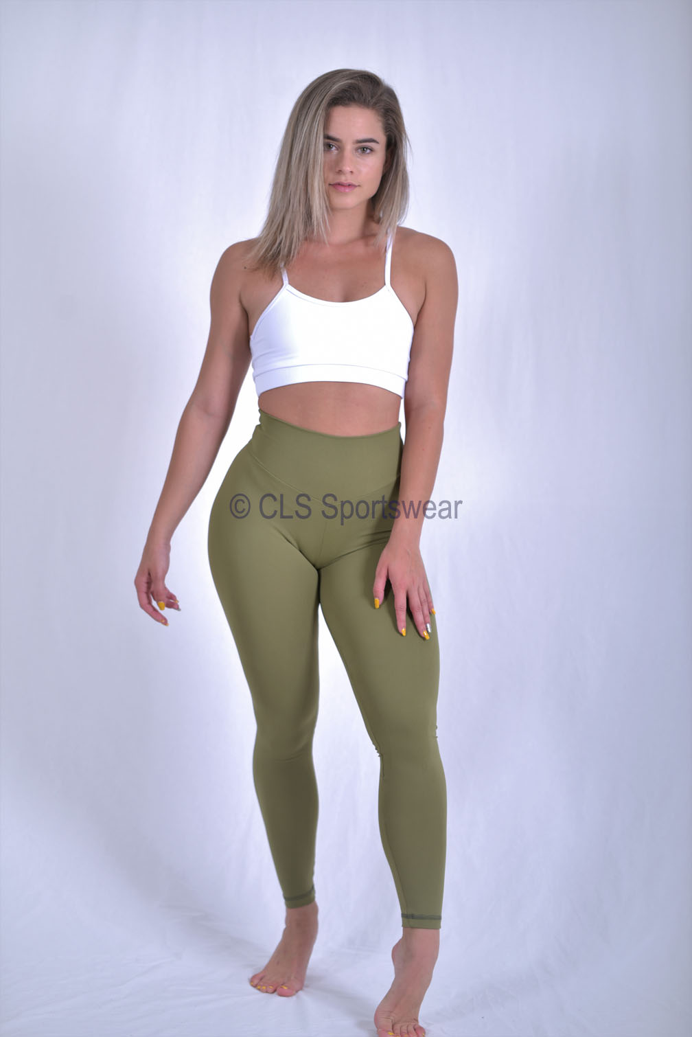 olive yoga pants