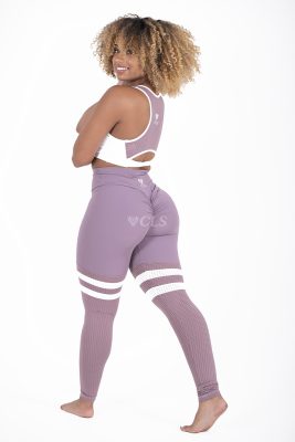 NC Seamless Front Striped Leggings Tulip