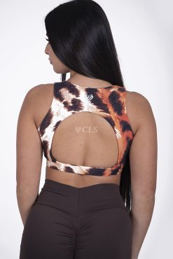 Alternative view of NC Red Leopard Jasmine Top