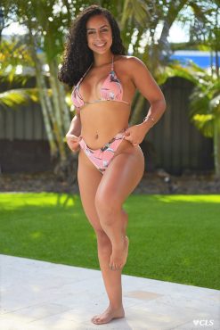 Alternative view of NC Alana Triangle Bikini Top Vintage Blush Floral