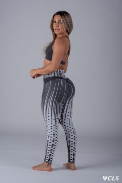 Alternative view of NC Matrix Rectangular Grey Motion Leggings