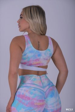 Alternative view of NC Knotted Tie Dye Top Heavenly