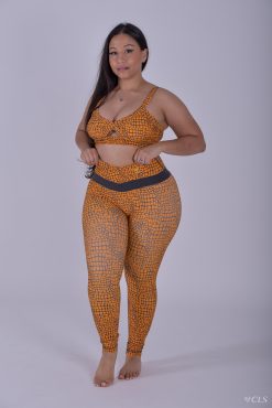 Alternative view of NC Shape Define Normal Leggings Tangerine Stone