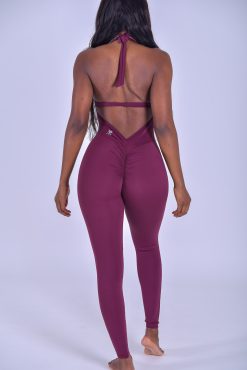 Alternative view of NC Isla Bodysuit Dark Bordeaux V Back Long