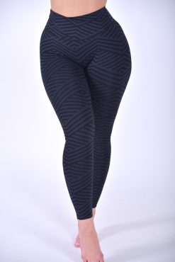 Alternative view of Matrix Charcoal Gray Crossover Legging (Custom-Made)