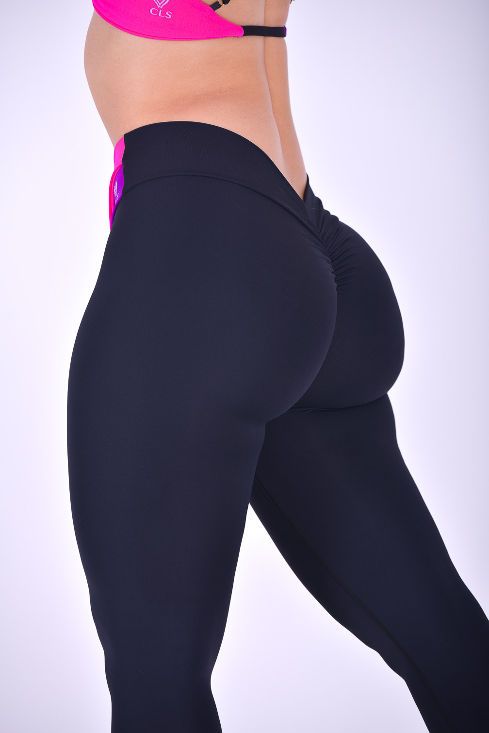Purple Pink V-Back Leggings (Custom-Made) – CLS Sportswear