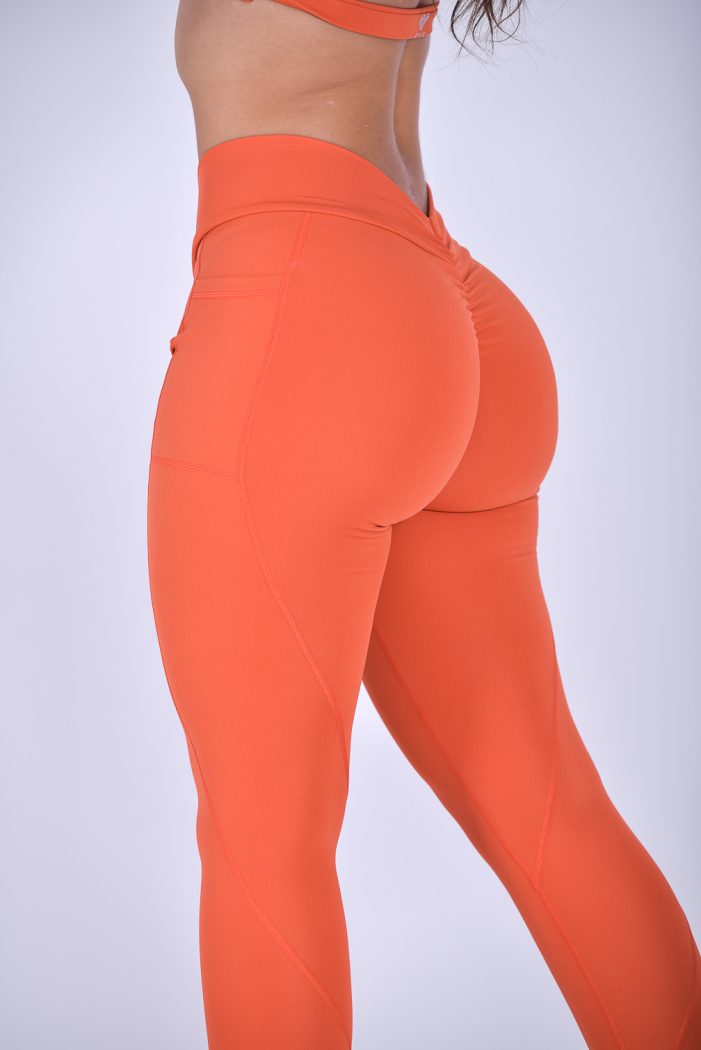 Sexy Scrunch Leggings Push Up Tights Woman Lycra Gym Leggings Sport Women  Fitness 2023 Legging Femme Leggins Mujer Red Orange