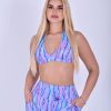 NC Isla Halter Top Pastel Abstract