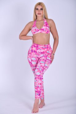 Alternative view of NC Isla Halter Top Magenta Dream