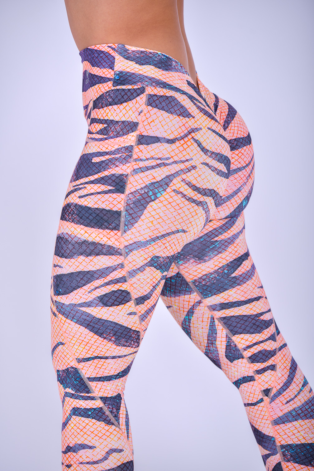 NC V Back Pocket Leggings Ginger Zebra II V-Cut Waist – CLS Sportswear