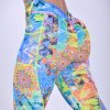 NC V Back Pocket Leggings Island Time V-Cut Waist